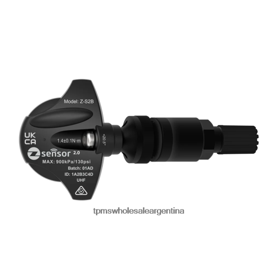 Sensor De TPMS 80FBF2171 | Sensor tpms de repuesto para Ford oe - oe p/n ev6t1a180db, ev6t1a180cb frecuencia 433mhz vástago de válvula de metal - negro